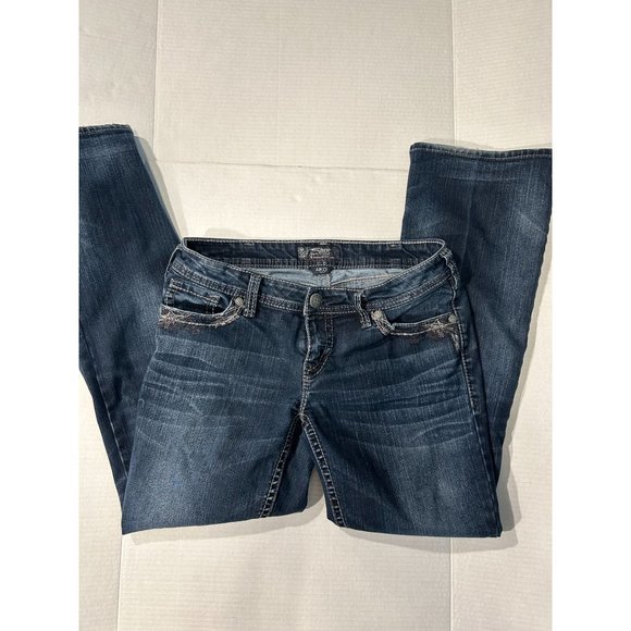 Silver Jeans Co. AIKO Mid Boot dark wash jeans size W31/ L31 - Picture 4 of 10